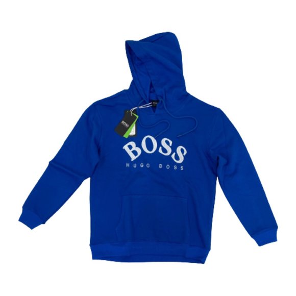 Hugo Boss Other - NWT Hugo Boss Men's Cotton Pullover Hoodie Color Blue Size Large